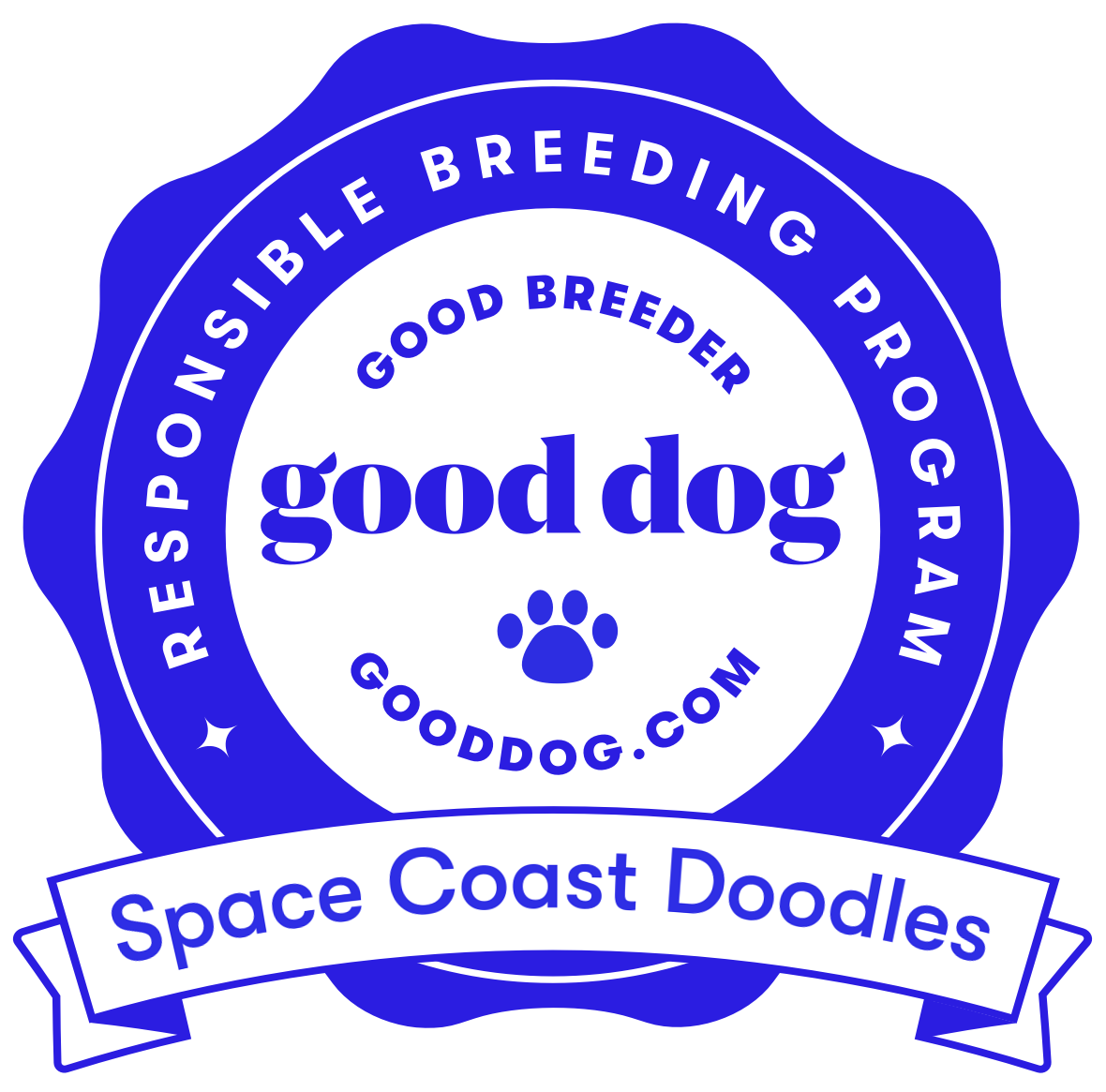 Space Coast Doodles is an approved Good Dog breeder